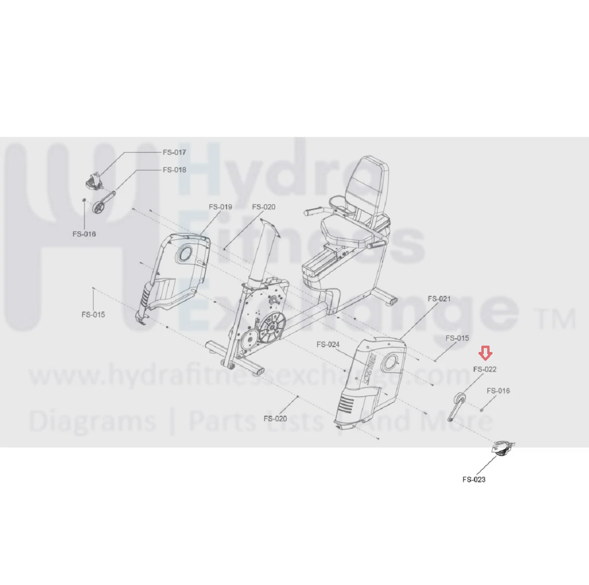 Cybex Life Fitness Stationary Bike Left Crank Arm 1004561-0001 - Image 3