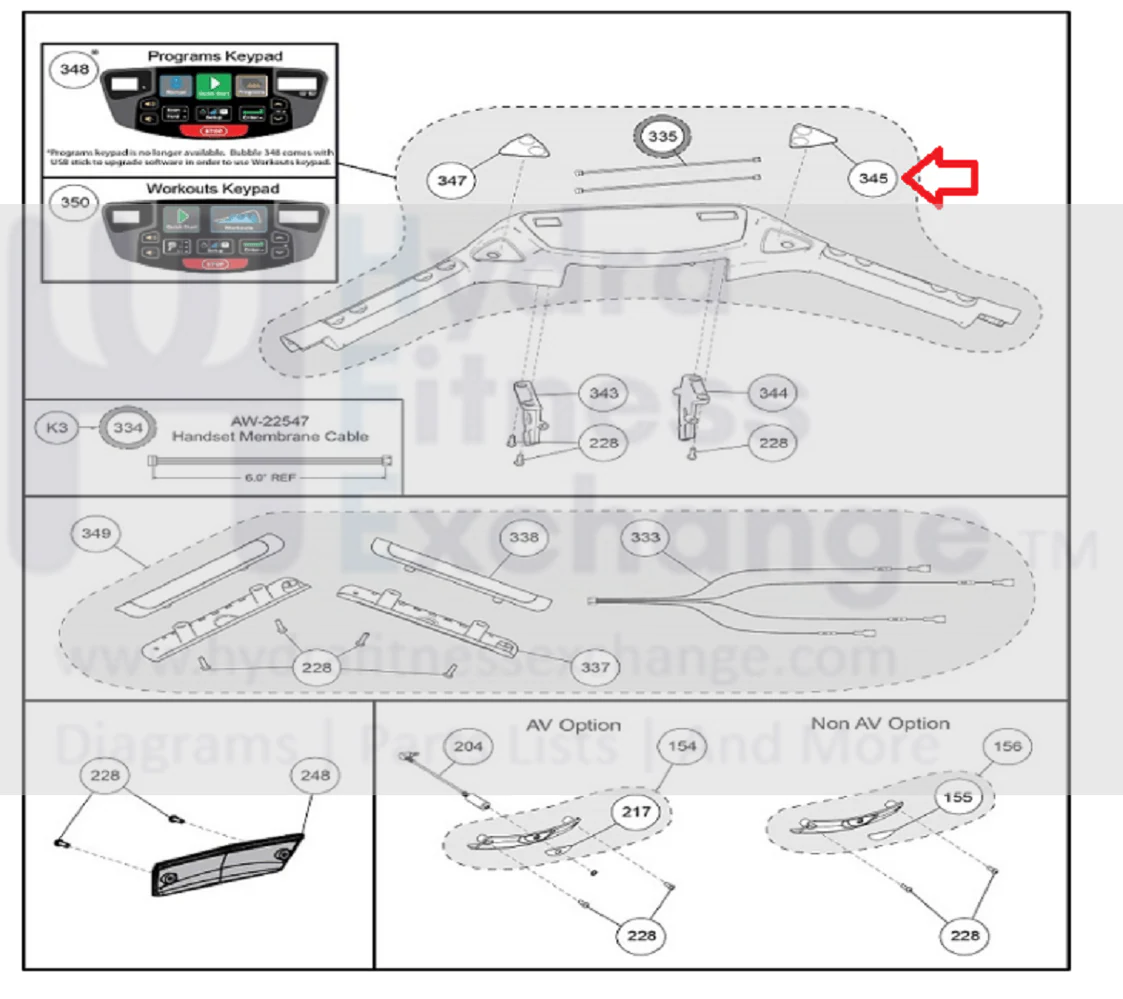 Cybex Proform Treadmill Right Thumb Speed Overlay Membrane Switch SW-22388 - Image 3