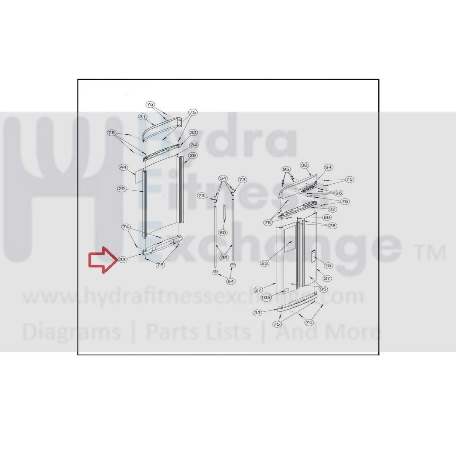 Cybex Strength System Bottom Tray Replacement Panel Part 11040-777 - Image 2