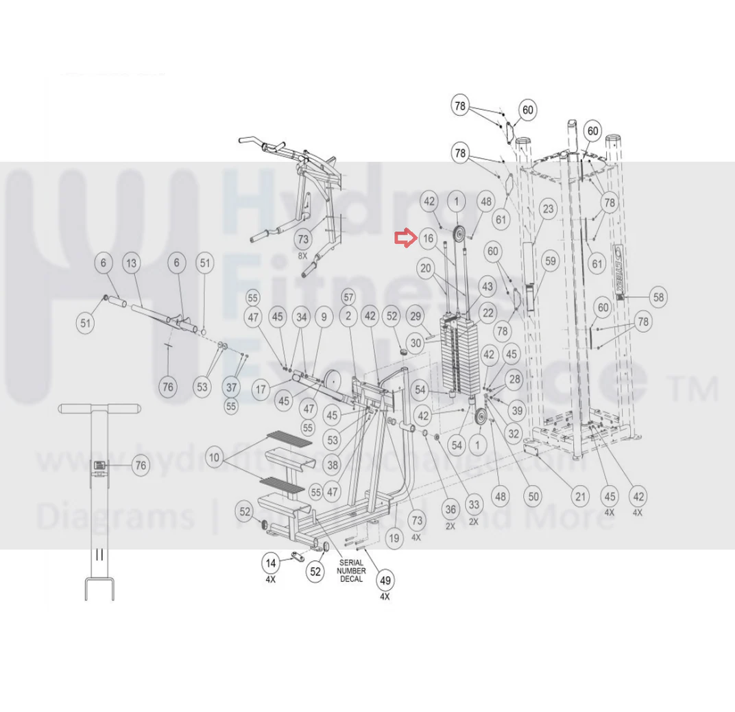Cybex Strength System Cable Assembly 17140-002 - Image 2