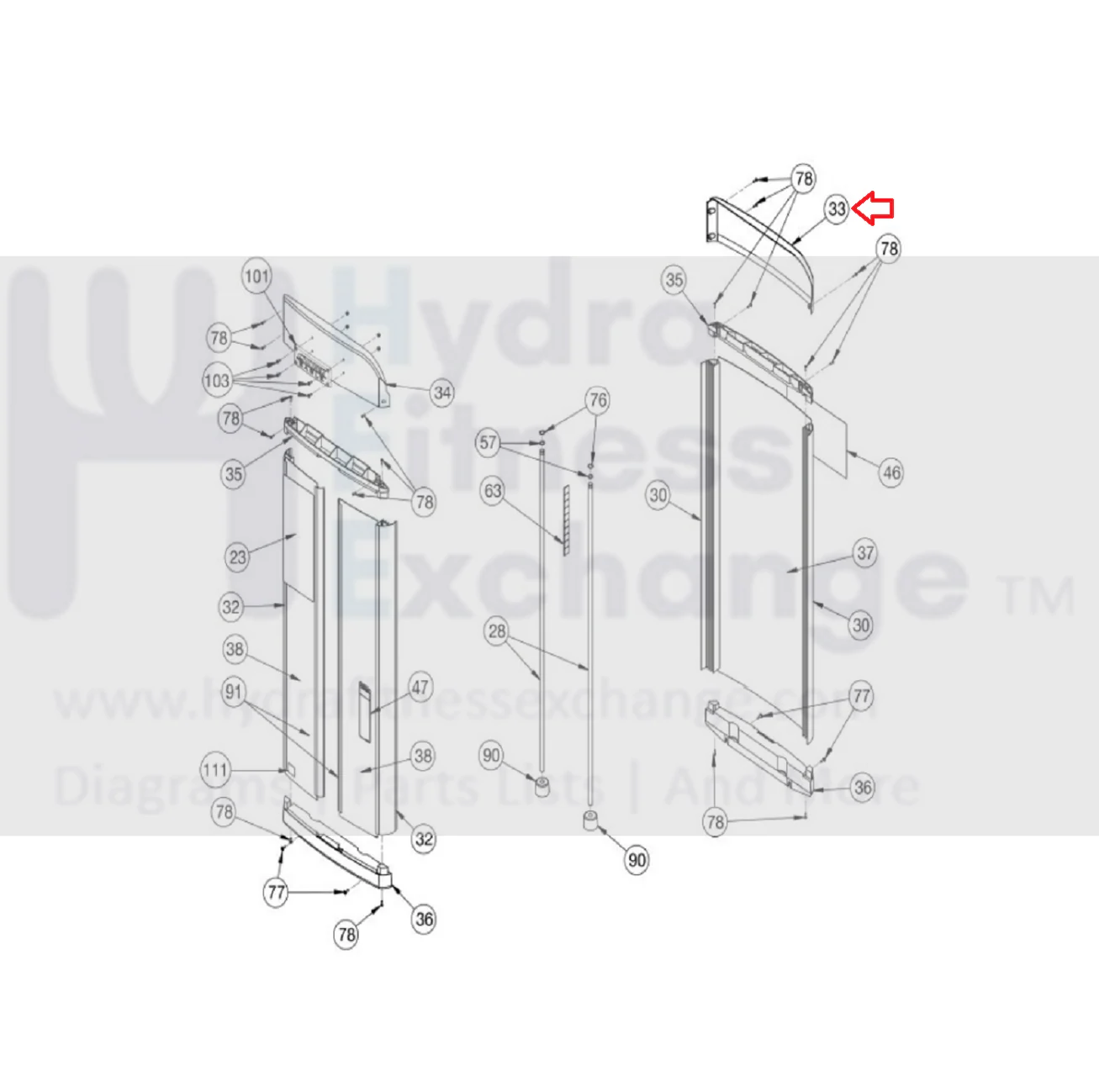 Cybex Strength System Cover Top 11040-767 - Image 3