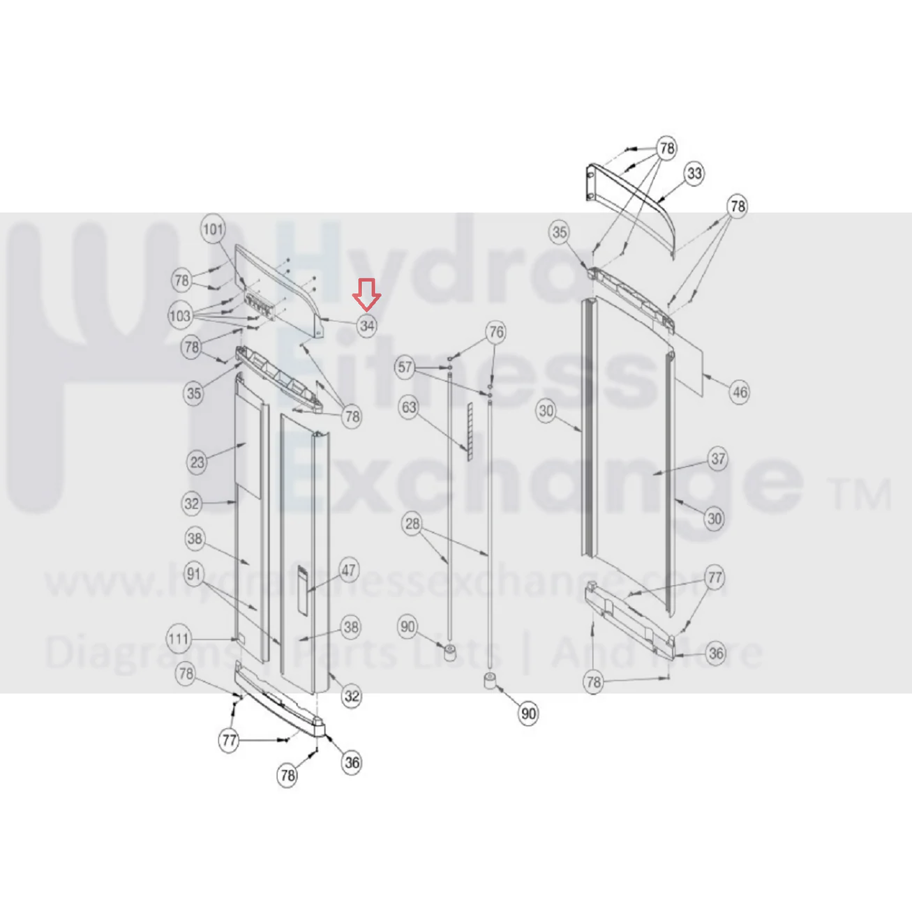 Cybex Strength System Cover Top 11040-772 - Image 3