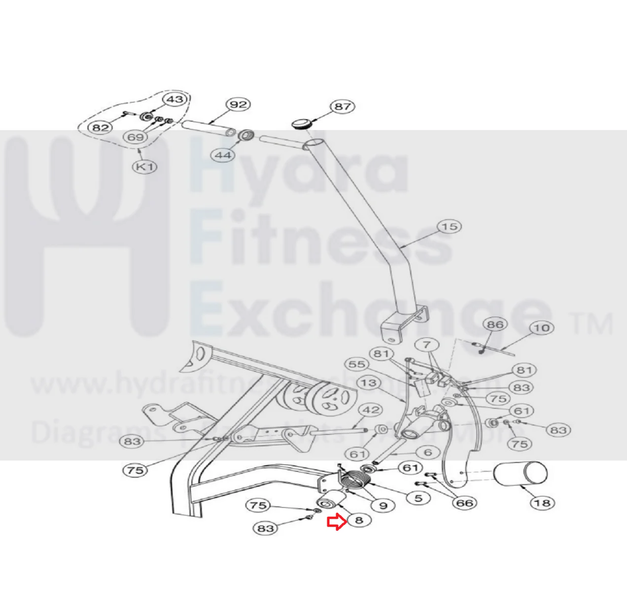 Cybex Strength System Endcap 11000-389 - Image 3