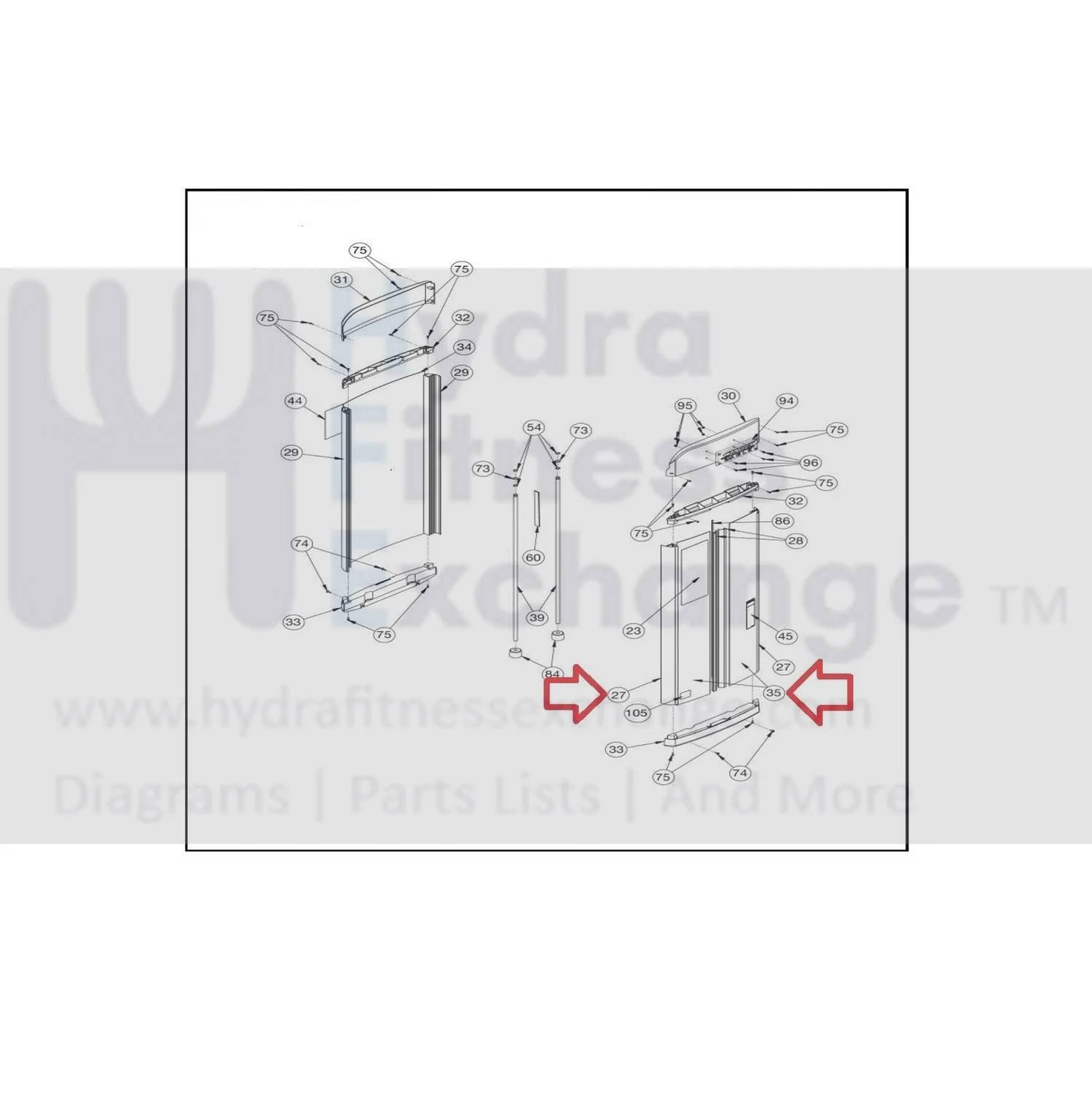 Cybex Strength System Left Chest Press 11040-762 & 11040-750 & 11000-610-4 - Image 2