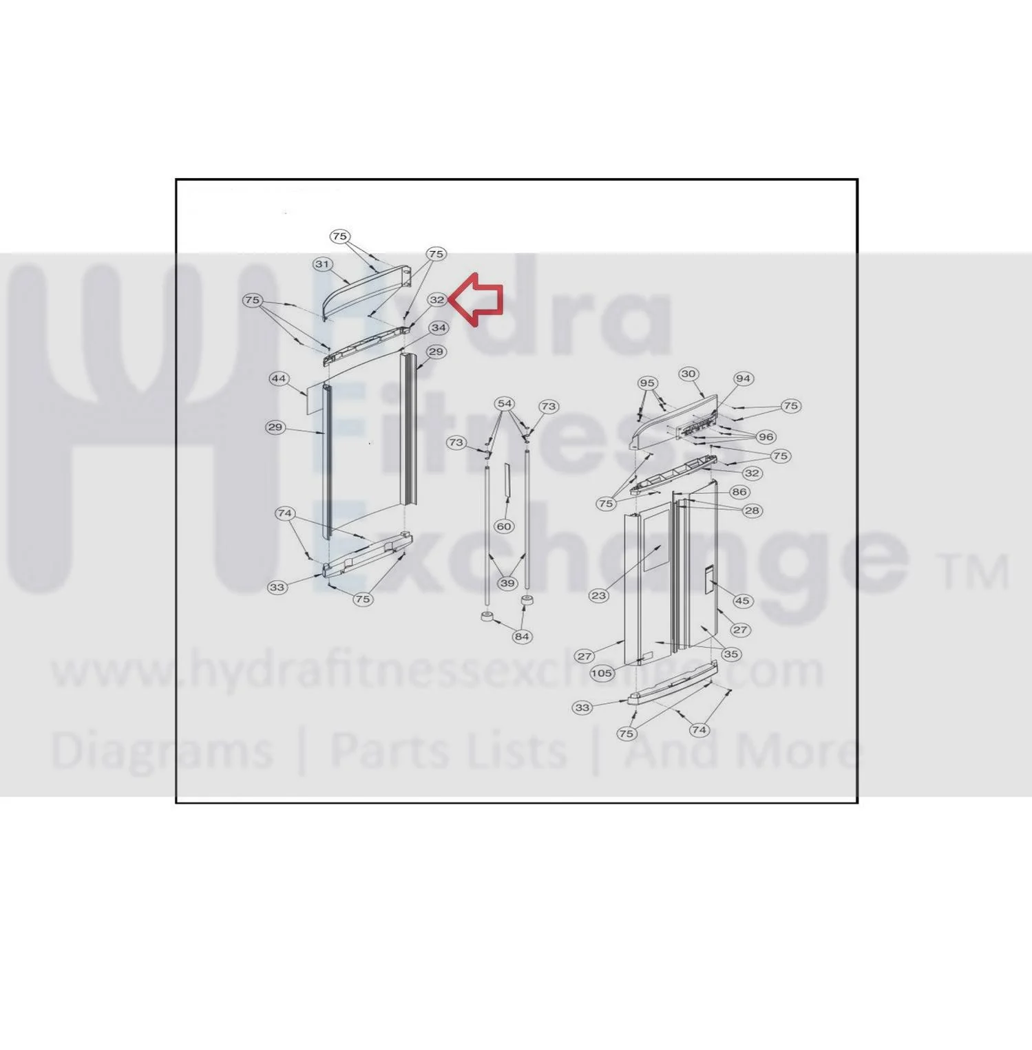 Cybex Strength System Main Chassis Frame Replacement Part 11040-776 - Image 2