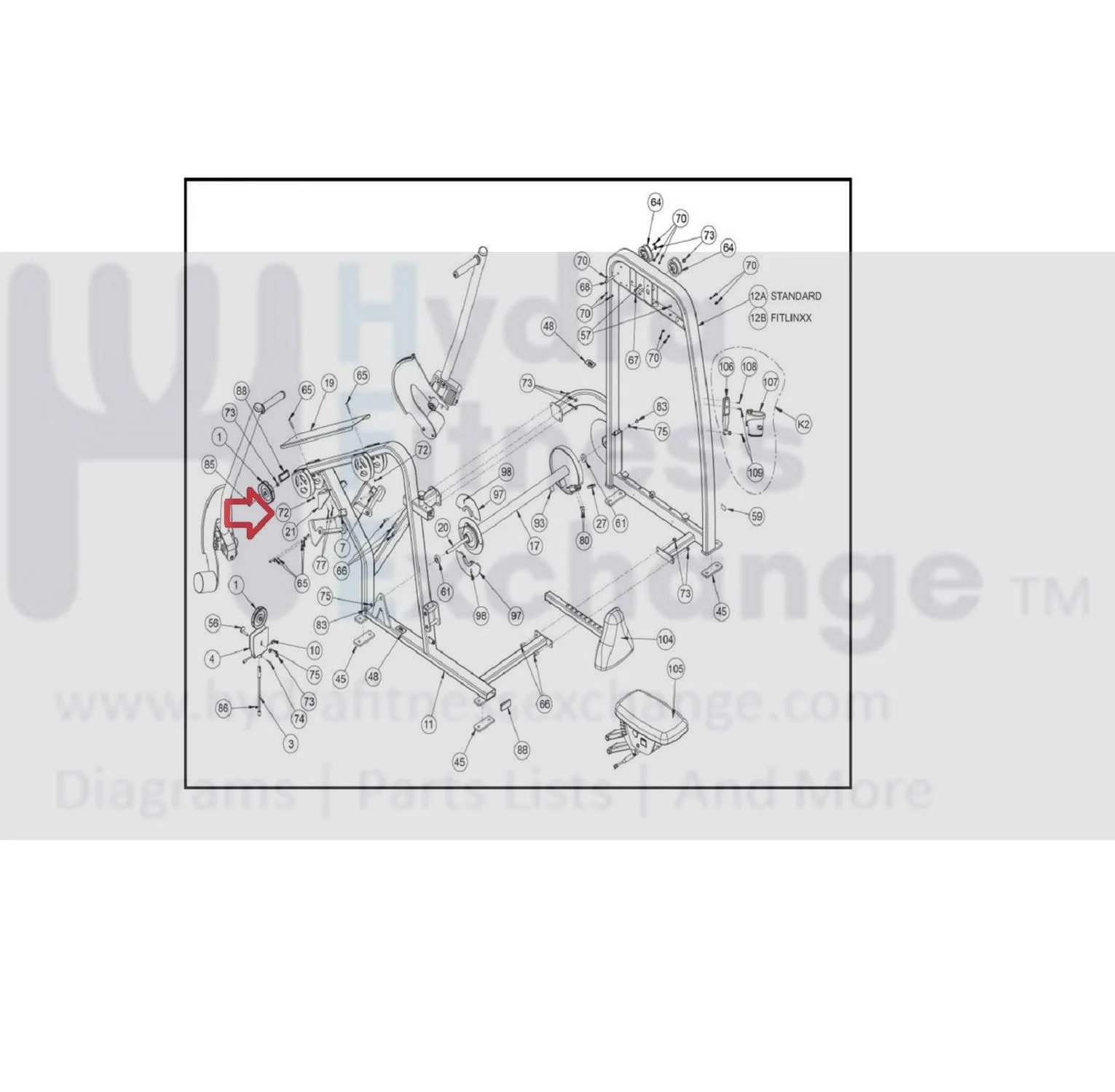 Cybex Strength System Nut Locking HN625200 - Image 2
