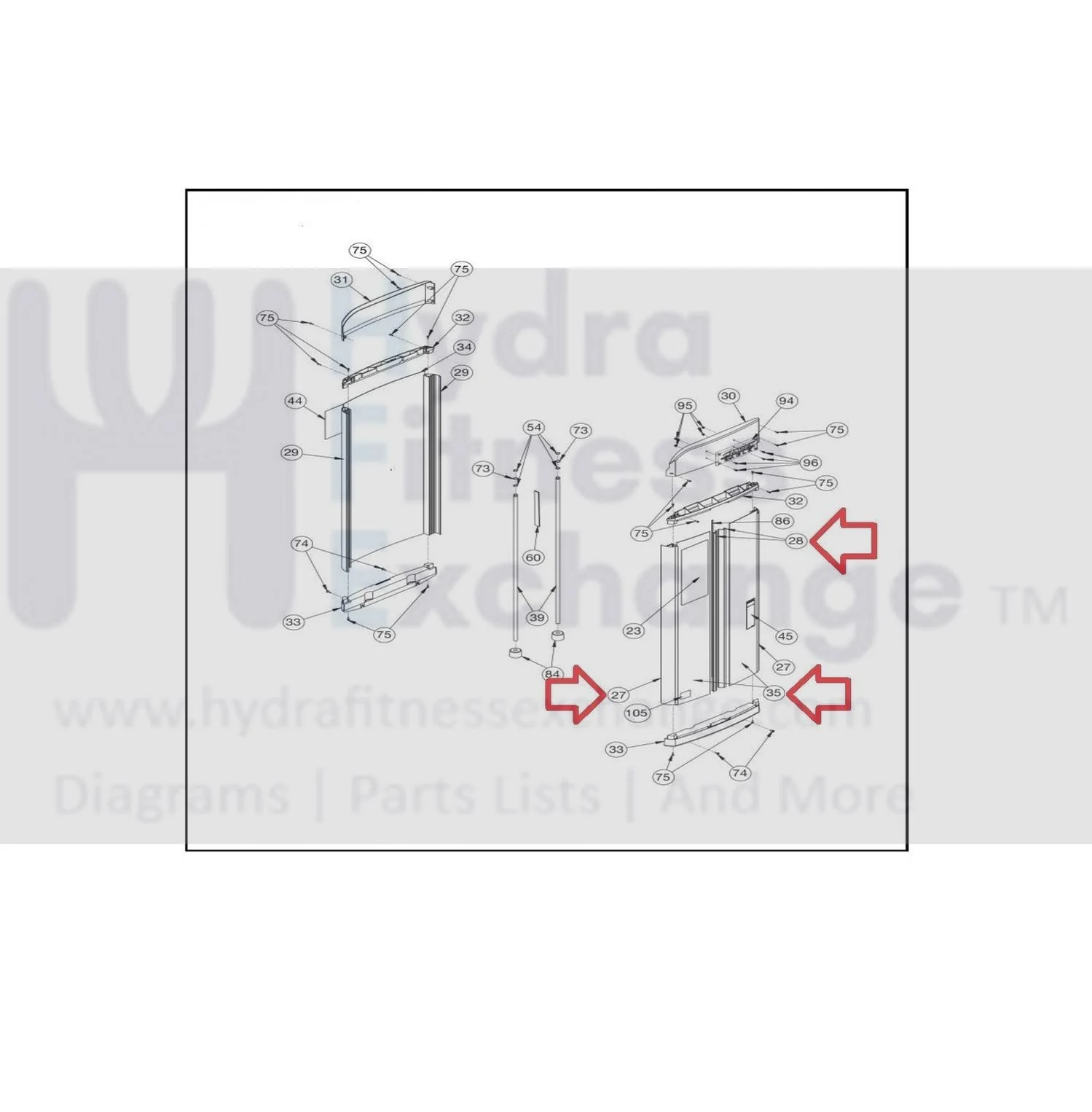 Cybex Strength System Right Chest Press 11040-750 & 11040-754 & 11040-762 - Image 2