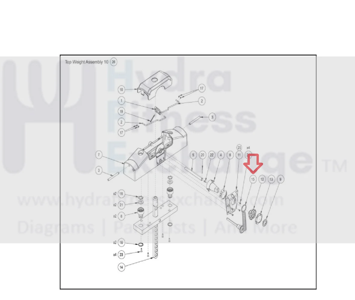 Cybex Strength System Weight Pin Selector BH030207 - Image 2