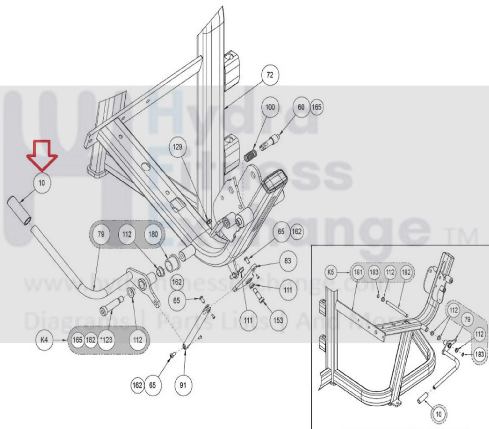 Cybex Strength Systems Handle Grip 11090-385 - Image 2