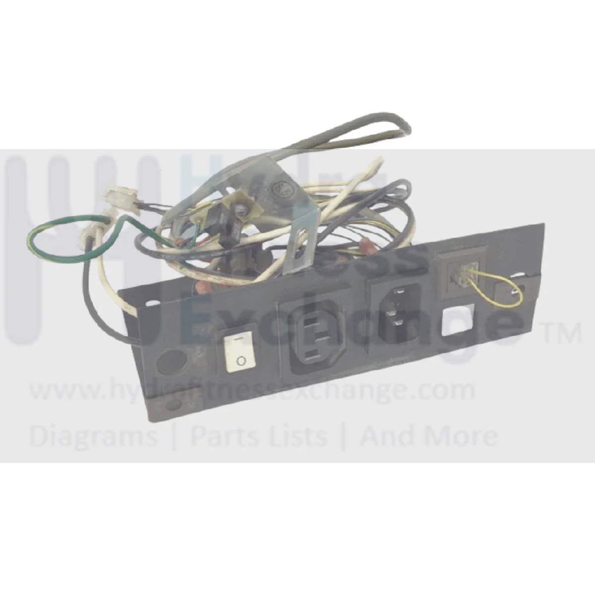 Cybex Tectrix max Recumbent Bike BMR Power Cord Entry Switch Plate Assembly - Image 2