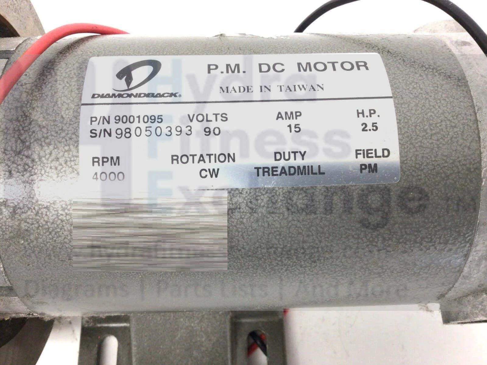 Diamondback 1200T 1600T Treadmill DC Drive Motor with Flywheel 9001095 - Image 3
