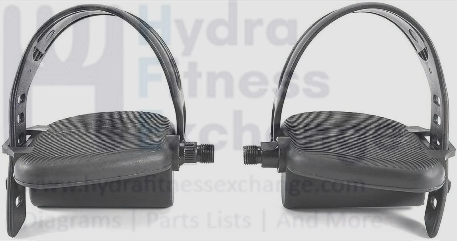 DP Airgometer Stationary Bike Left and Right Foot Pedal Pair with Strap 39242900