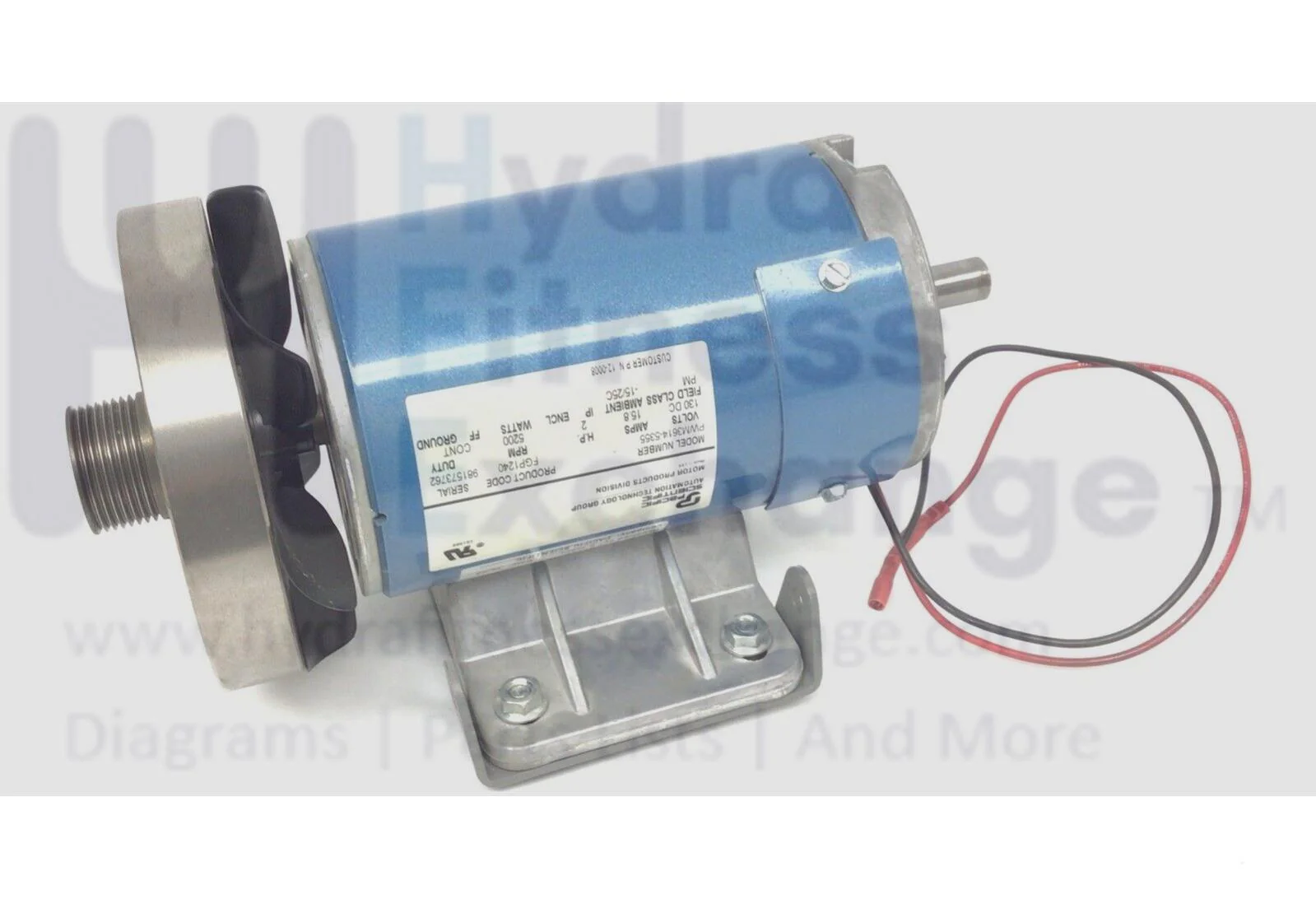 Encore Treadmill Dc Drive Motor With Flywheel MFR PWM3614-5355 FGP1240 & 12-0008