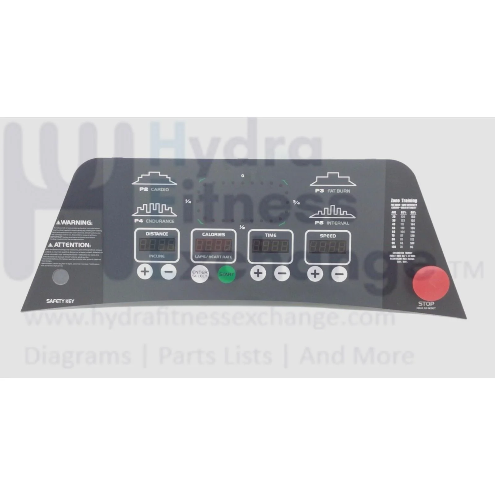 Endurance Body Solid TF3i 5K Treadmill Console with Circuit Board 9471-052S1