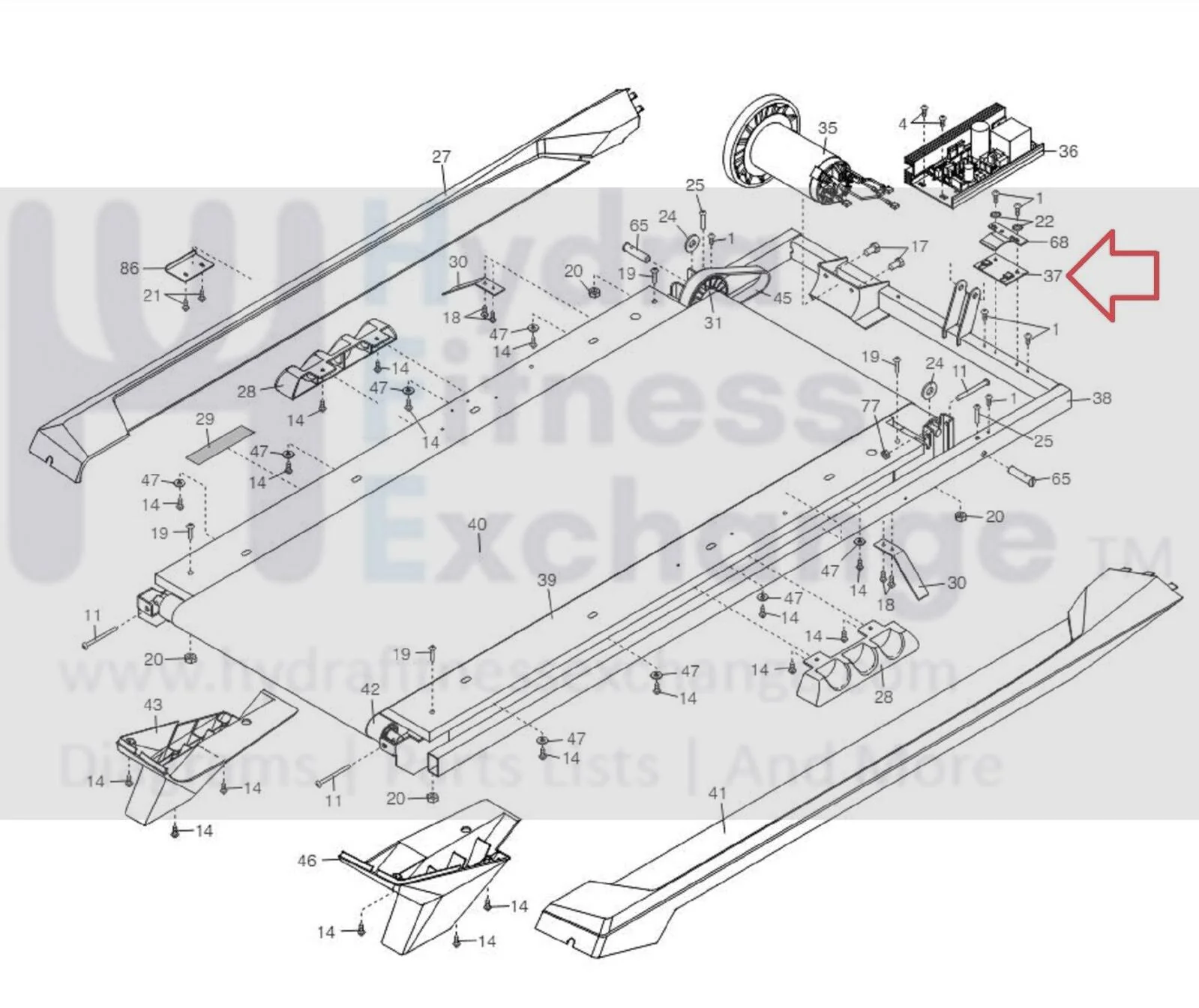 Epic Freemotion Healthrider NordicTrack Image Treadmill Controller Plate 315047 - Image 2