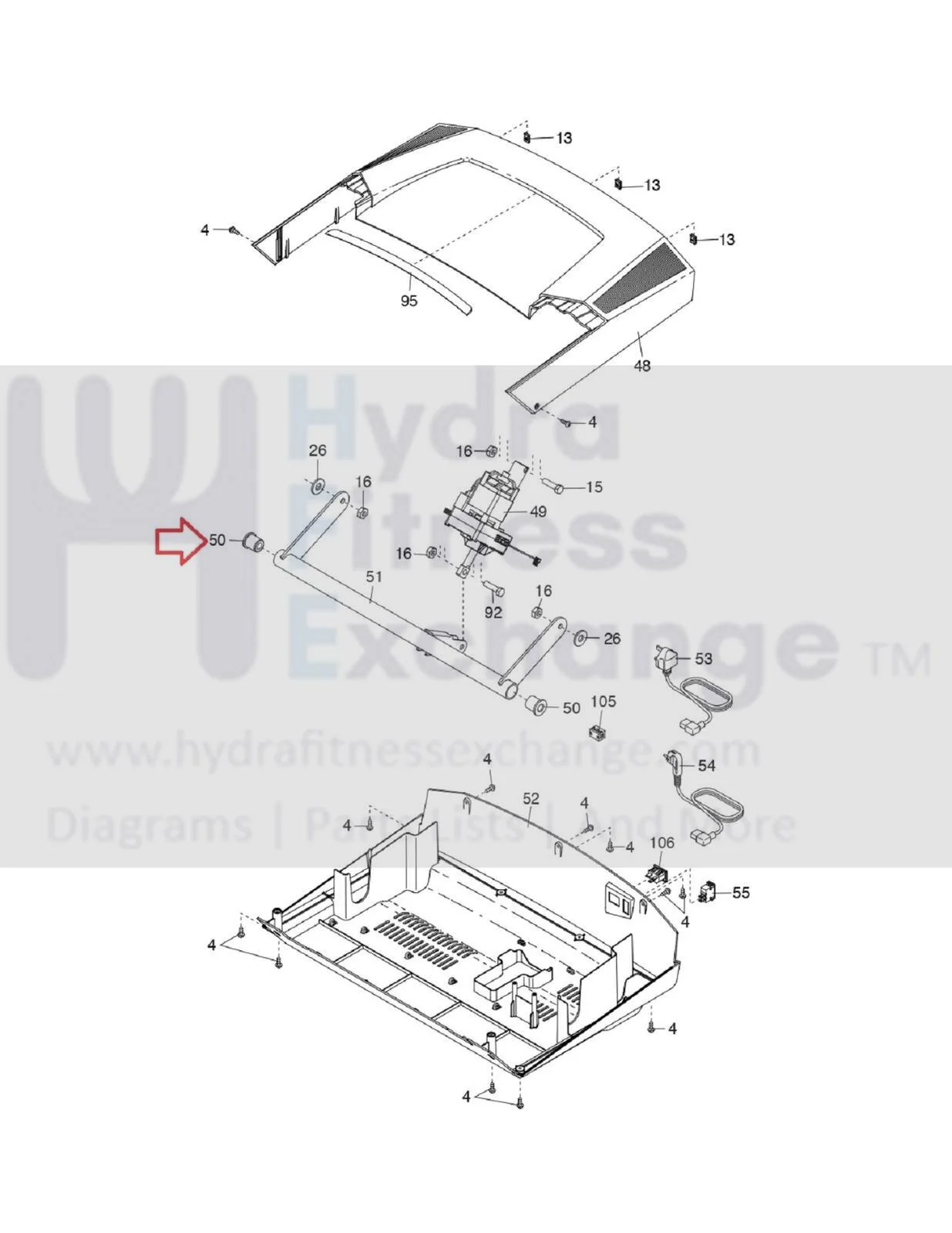 Epic Image NordicTrack Health Rider ProForm Treadmill Lift Frame Bushing 315067 - Image 2