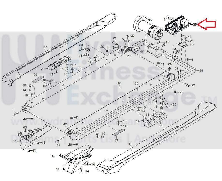Epic Image ProForm Treadmill Lower Motor Control Board Controller 405827 - Image 2