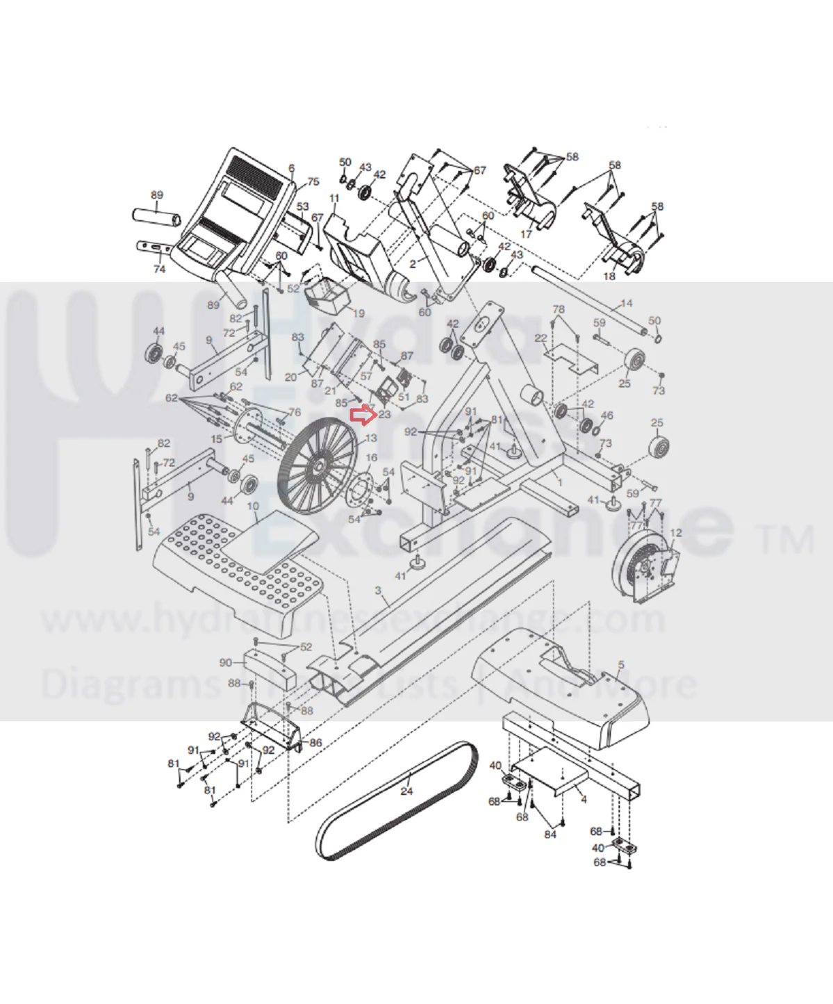 Epic NordicTrack Elliptical Circuit Board MFR-P077424A000L & 264441 & 001-0739 - Image 5