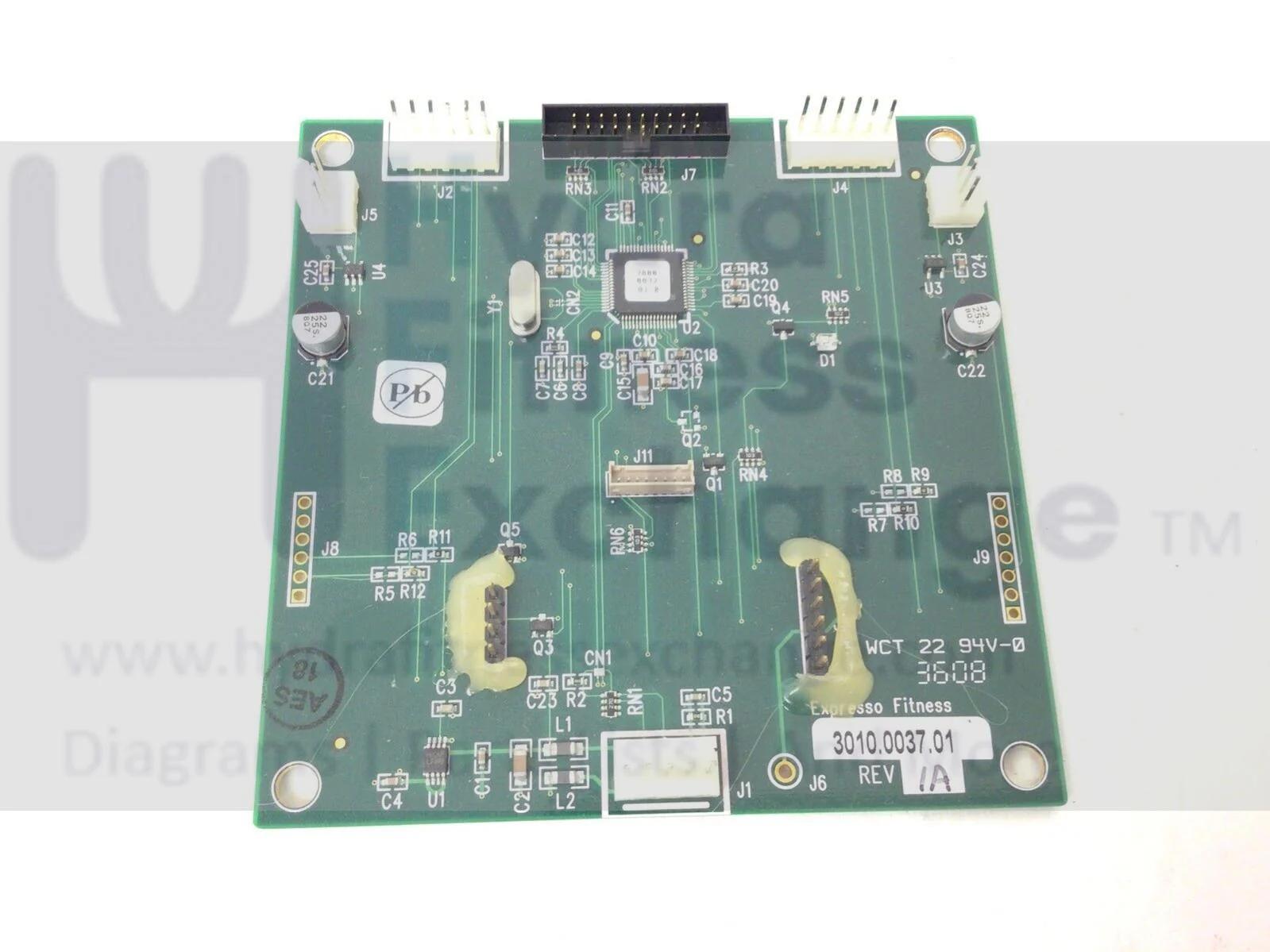 Expresso S3R WIN Stationary Bike Interface Connector Bus Board 3010.0037.01