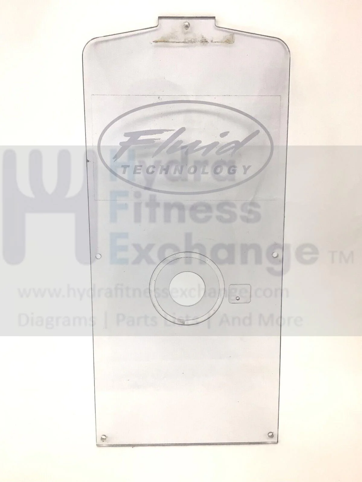 First Degree Fitness E-520 Fluid Rower Acrylic Back Plate Clear 72019