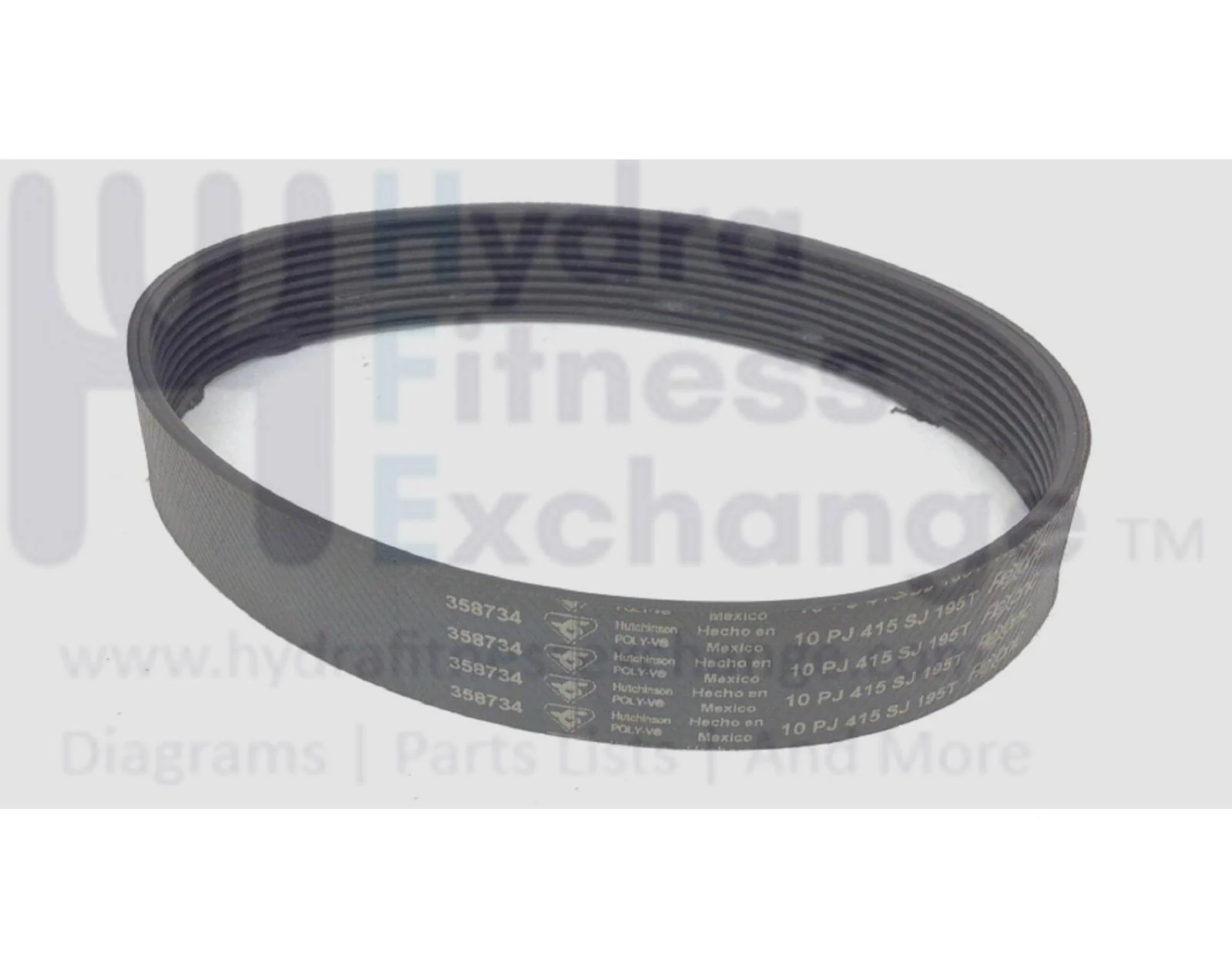 FreeMotion 1500 2500 GS Treadmill Motor Drive Belt 16" 10 Ribs MFR-358734 358769 - Image 2