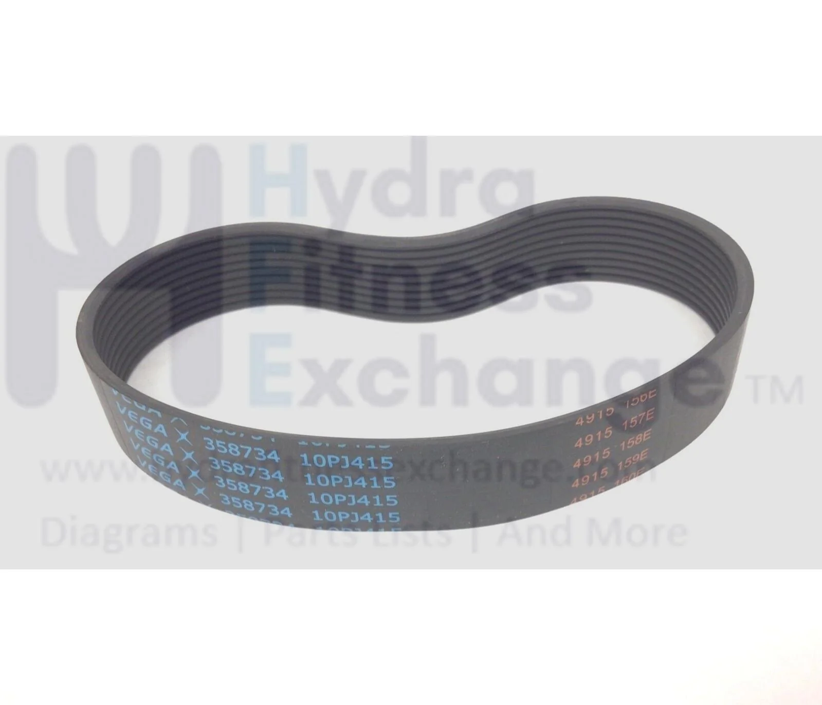 FreeMotion 1500 2500 GS Treadmill Motor Drive Belt Flexonic 10PJ415 16" MFR-4915 358769 Or 358734 - Image 2