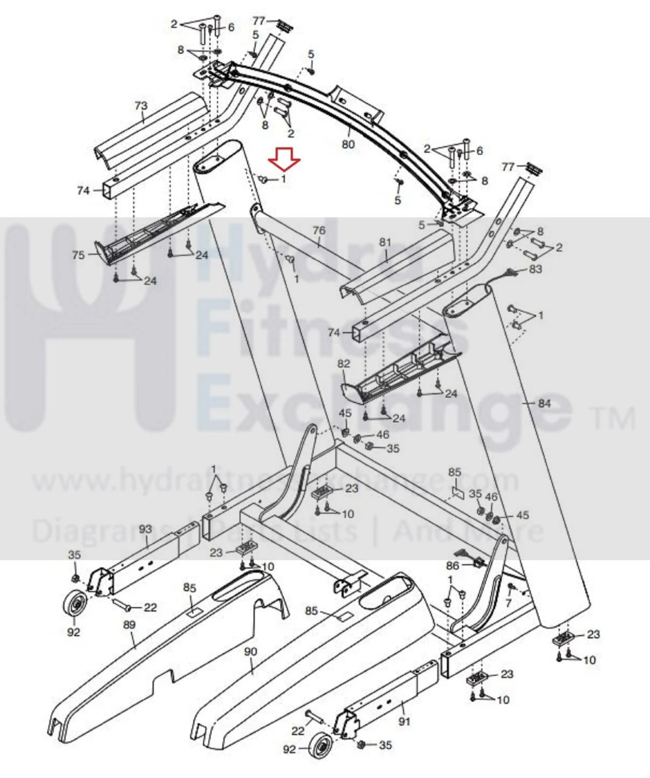 Freemotion Health Rider NordicTrack ProForm Treadmill Screw 5/16" X 3/4" 295136 - Image 2