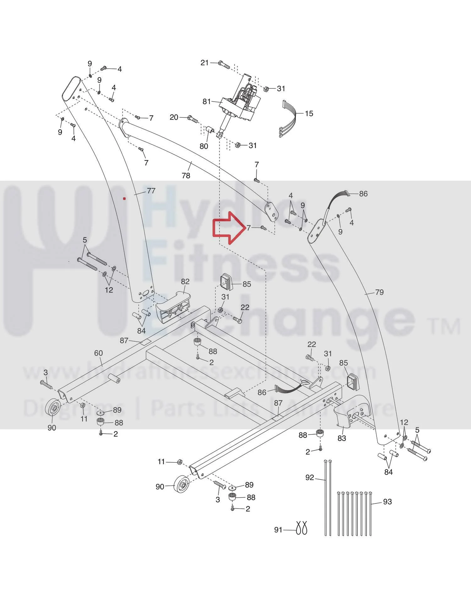 Freemotion Icon Nordictrack Proform Treadmill Button Head Hex Socket Screw 1/4" x 1/2" 269381 - Image 2