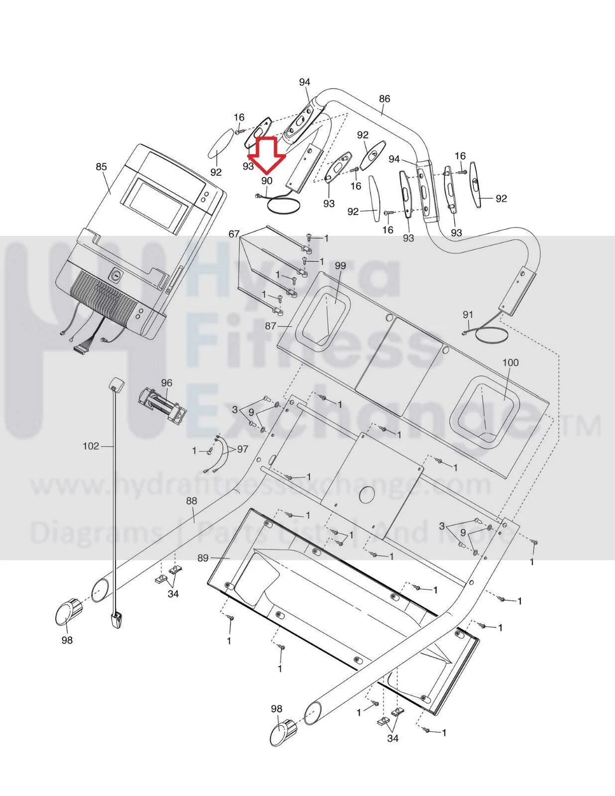 Freemotion Icon NordicTrack Treadmill Left Pulse Wire Harness 289626 - Image 2