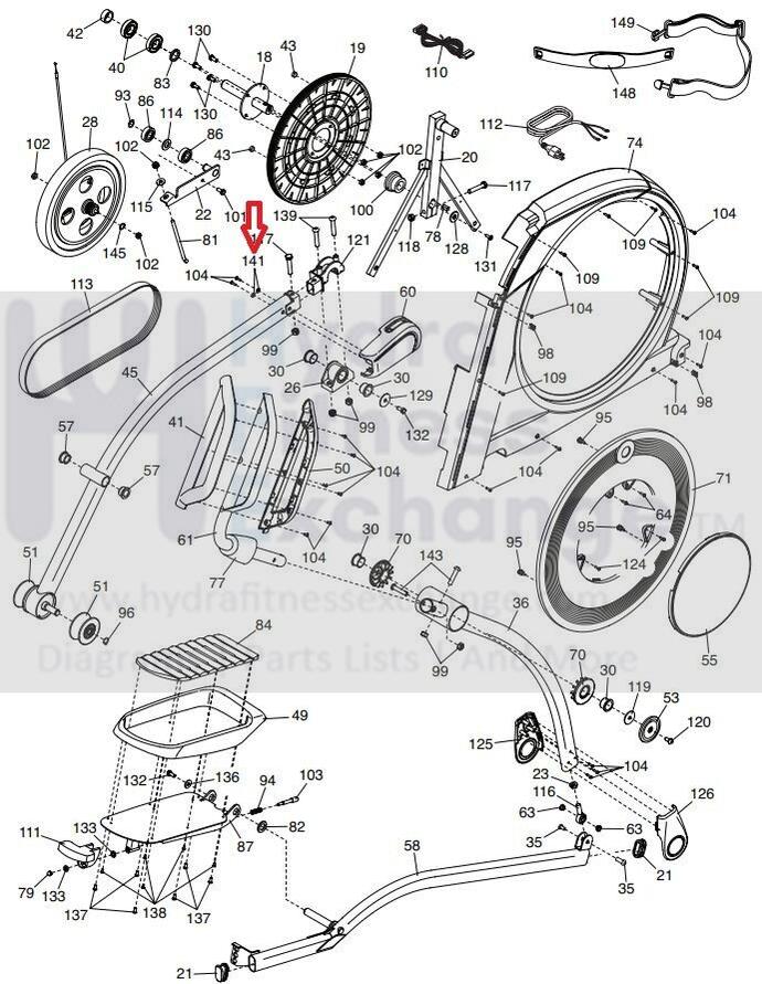 FreeMotion NordicTrack HealthRider Elite 12.9T Elliptical Motor Washer 14039 - Image 2