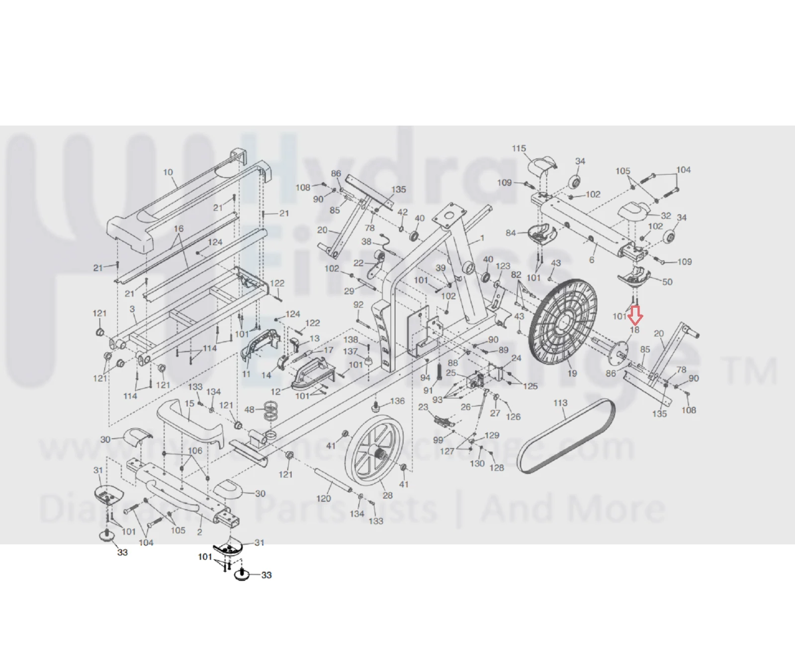 FreeMotion NordicTrack Proform Elliptical Crank Axle 350829 - Image 3