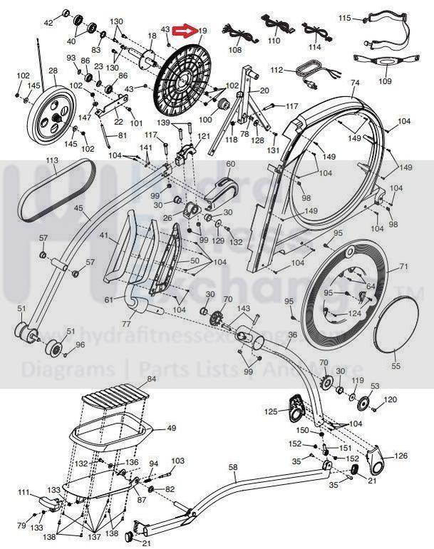 FreeMotion NordicTrack Proform Residential Elliptical Pulley 356073 - Image 3