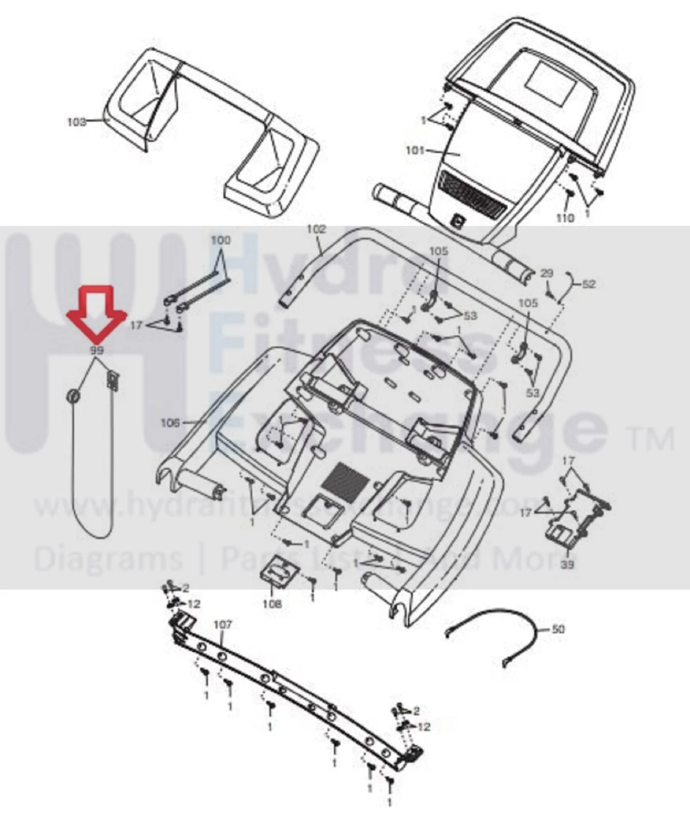 FreeMotion NordicTrack ProForm Treadmill Magnetic Safety Key Lanyard 298898 - Image 2