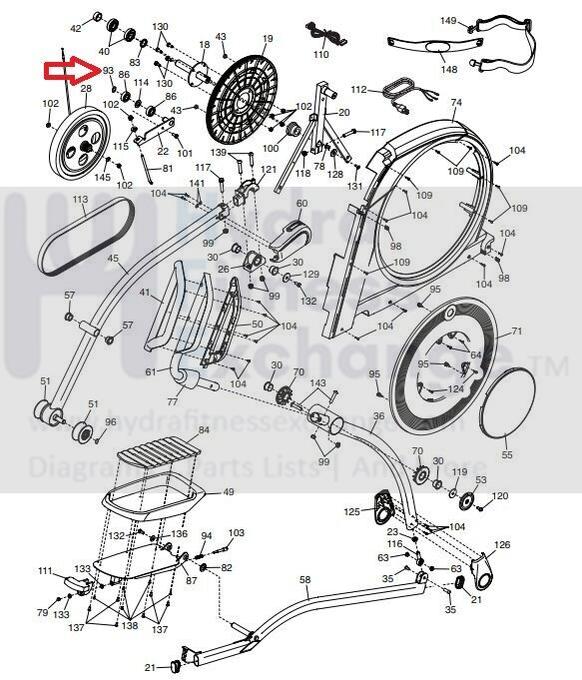FreeMotion NordicTrack Proform Weslo Elliptical Retainer Snap Ring 17MM 167082 - Image 2