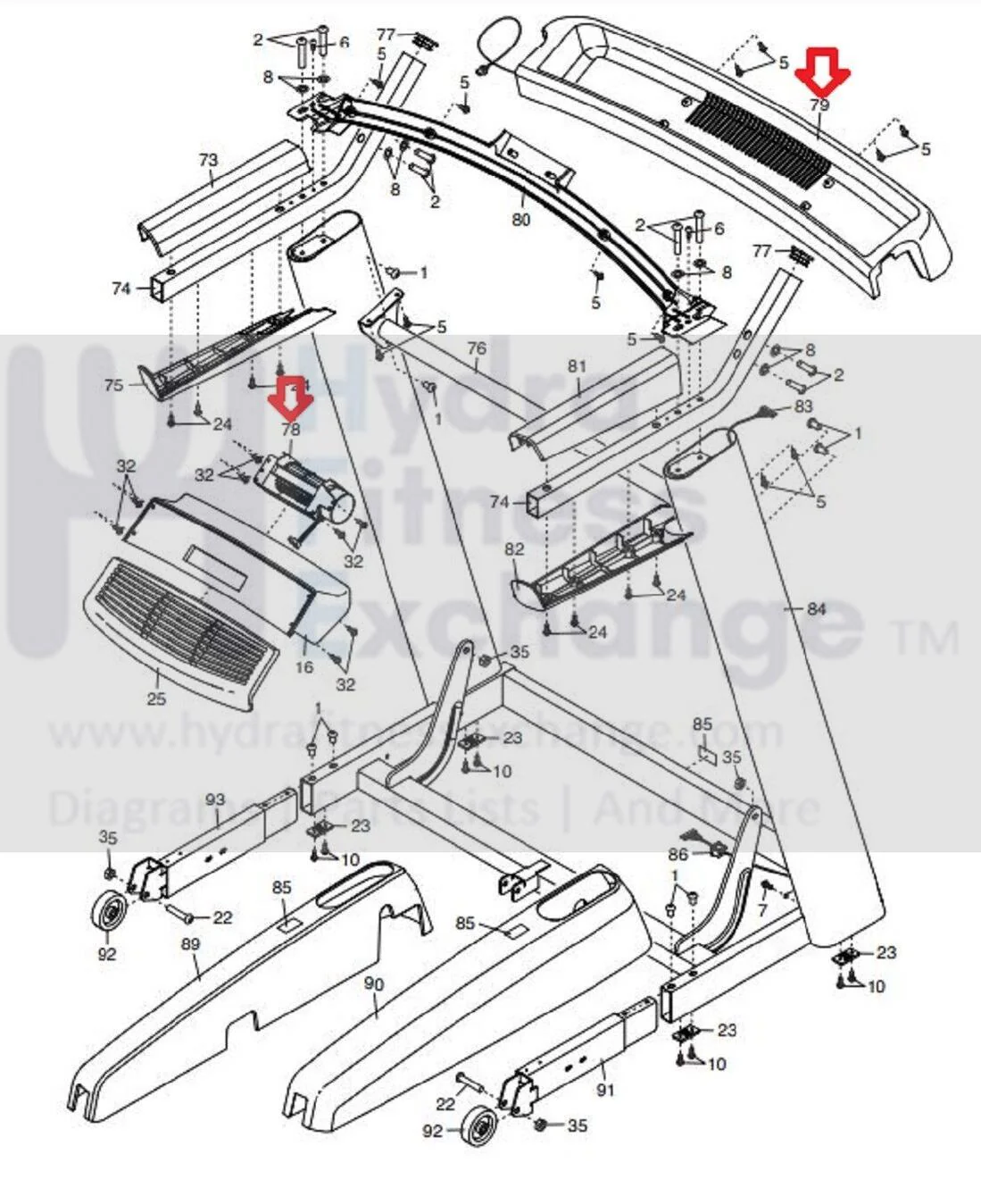 FreeMotion NordicTrack Treadmill Console Fan with Beverage Tray 295062 or 351686 - Image 2