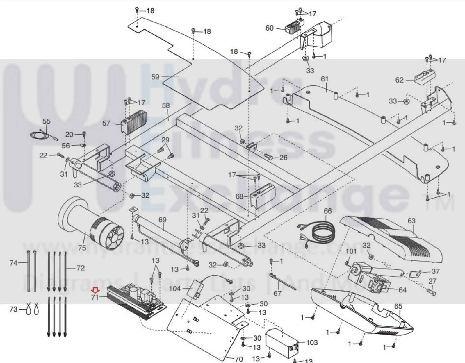 FreeMotion NordicTrack Treadmill Lower Motor Control Board Controller 430380 - Image 2