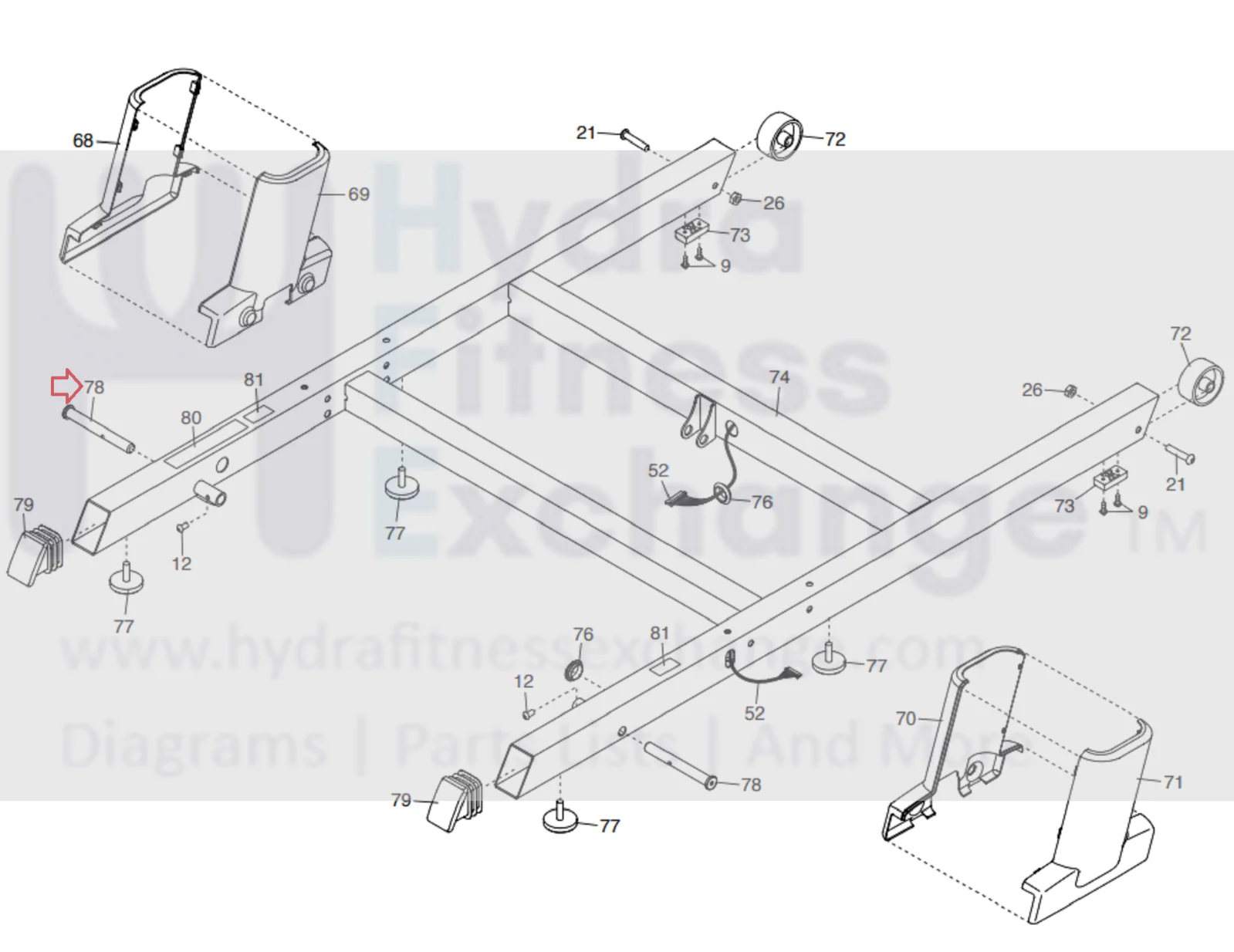 FreeMotion NordicTrack X7I X9I X11I X15I Treadmill Axle Noise Fixkit 374509 - Image 2