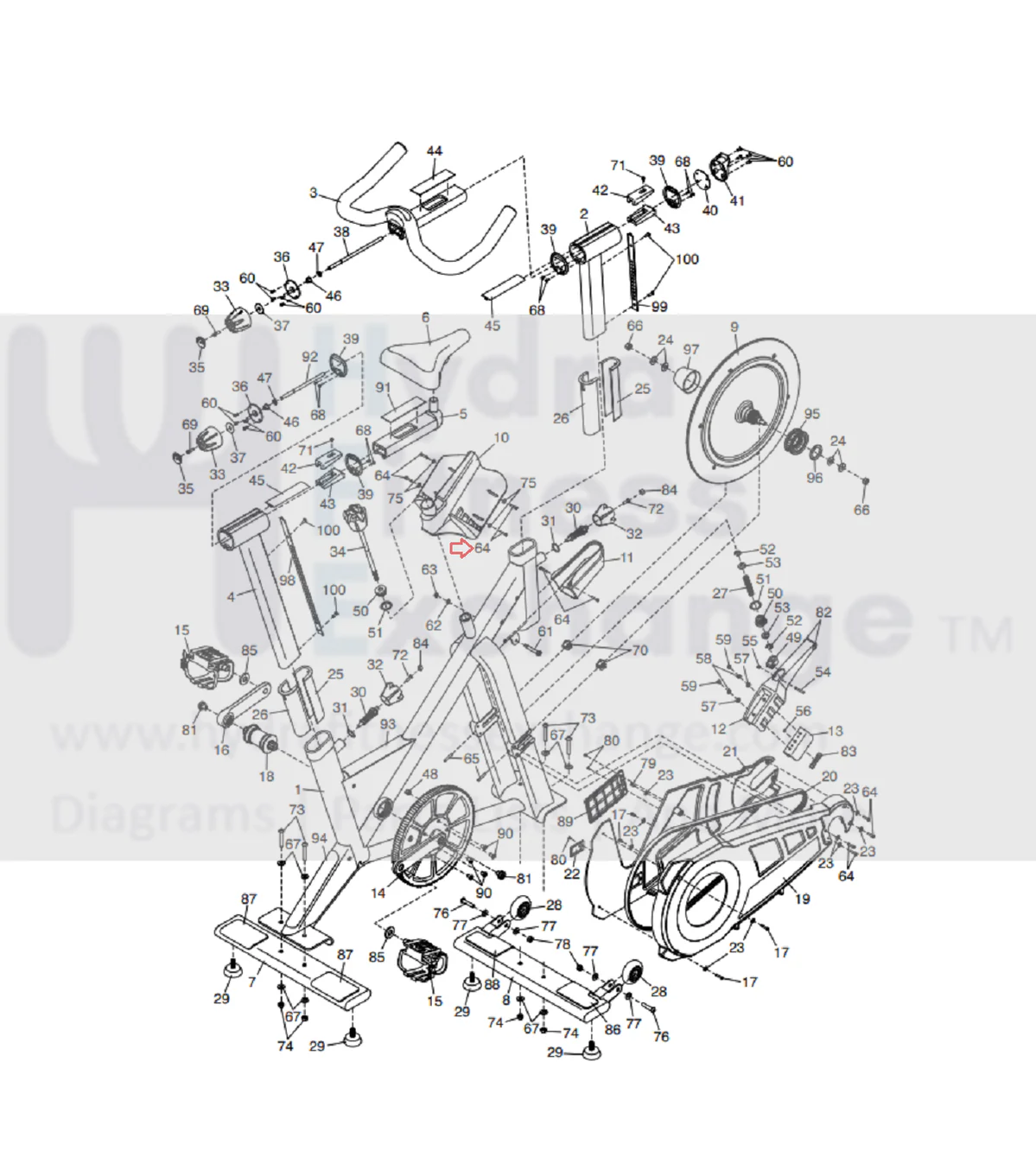 FreeMotion Stationary Bike Round Head Hex Socket Stainless Screw M4 - 0.7 x 30mm - Image 3