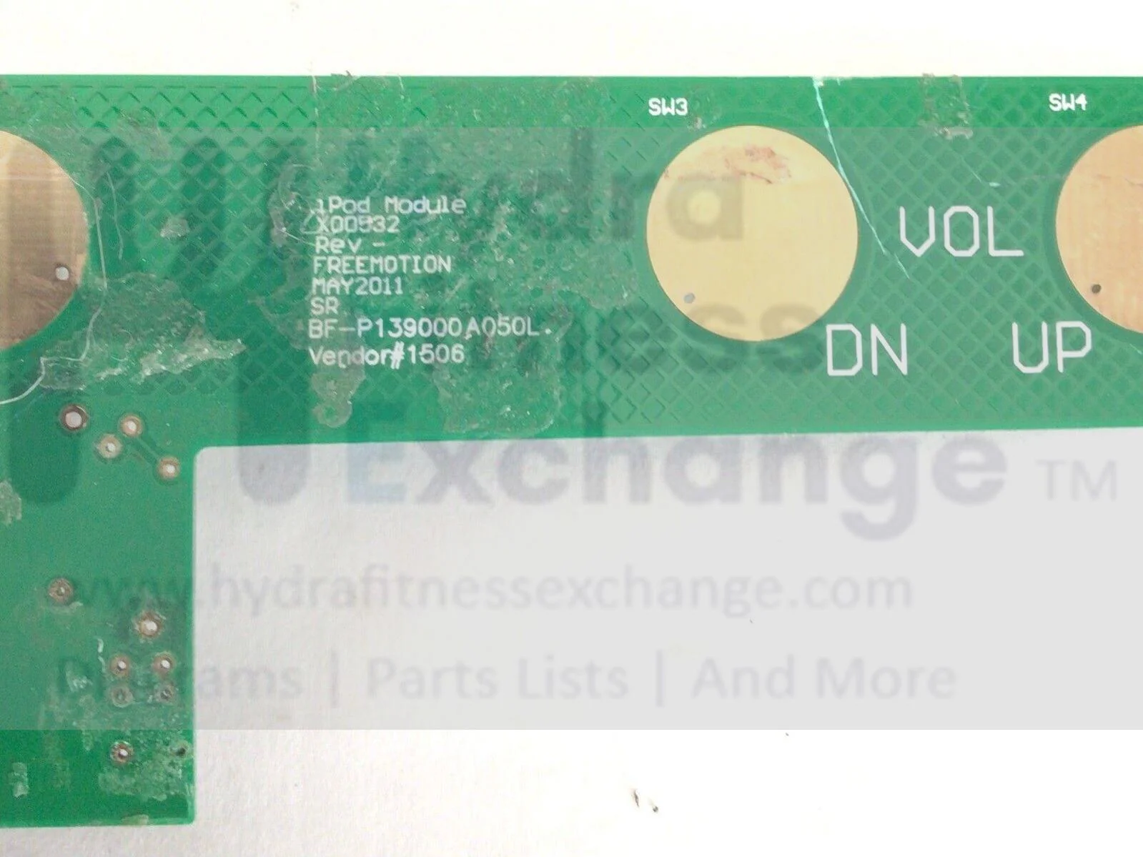 FreeMotion Treadmill Push Button Circuit Board Volume Fancontrol BF-P139000A050L - Image 3