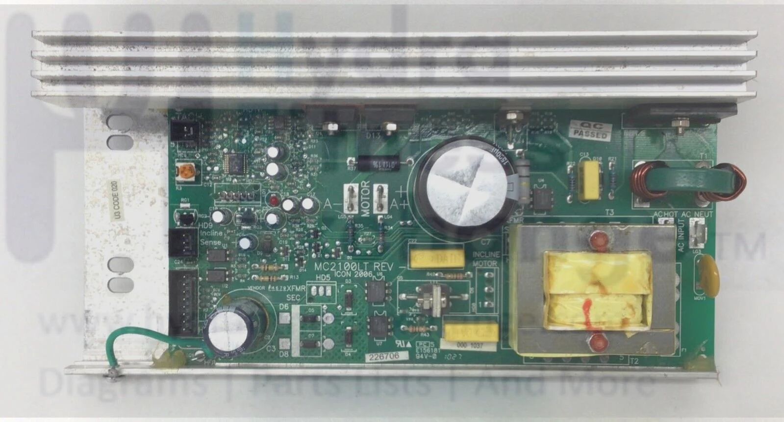 Gold's Gym Proform Weslo Treadmill Lower Motor Control Board Controller 281923