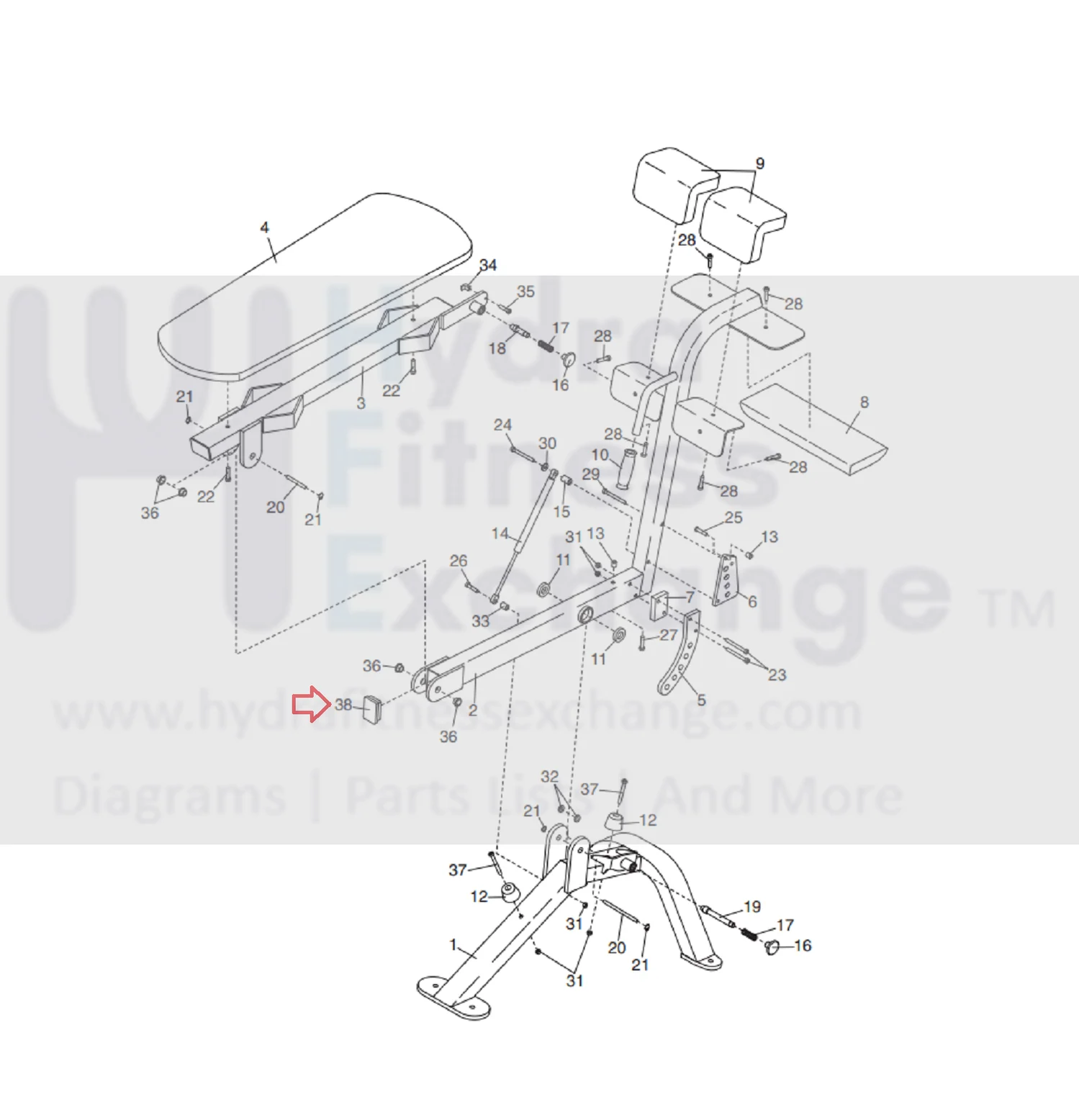 Health Rider Icon Image Strength System Internal Rectanglar Endcap 2 x 3 149217 - Image 2
