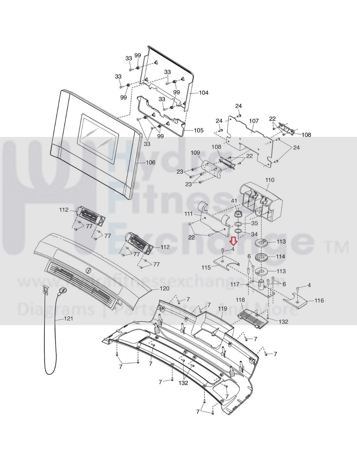Health Rider Nordictrack Weider Proform Treadmill Screw M4 - 0.7 x 20mm 239245 - Image 2