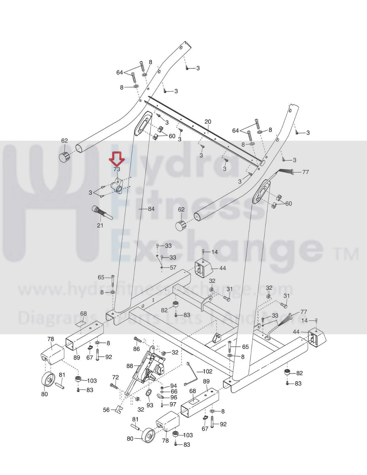 Health Rider Proform Reebok Weslo Treadmill Latch Housing 247359 - Image 2