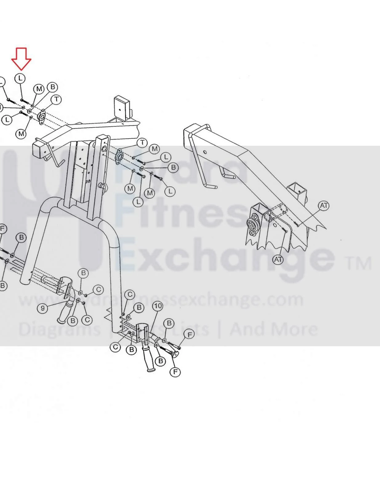 Hoist Fitness Strength System Hex Bolt 3/8" - 16 x 2.75" 11-HEX-3834 - Image 2