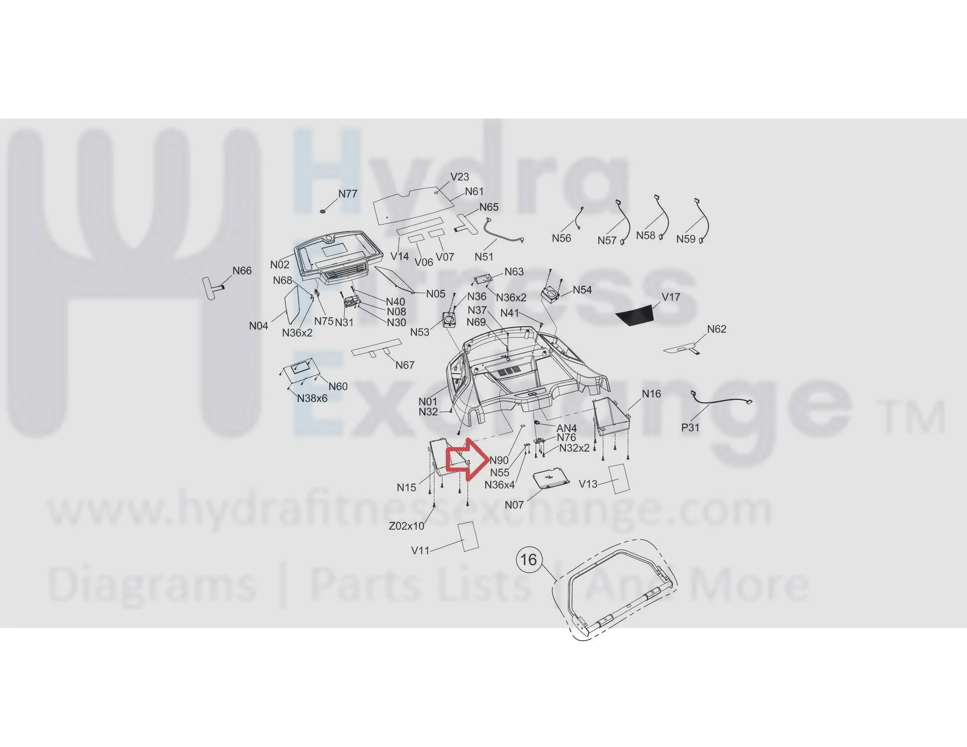 Horizon Fitness Treadmill Absorption Plate 15 x 15 1000105188 - Image 3