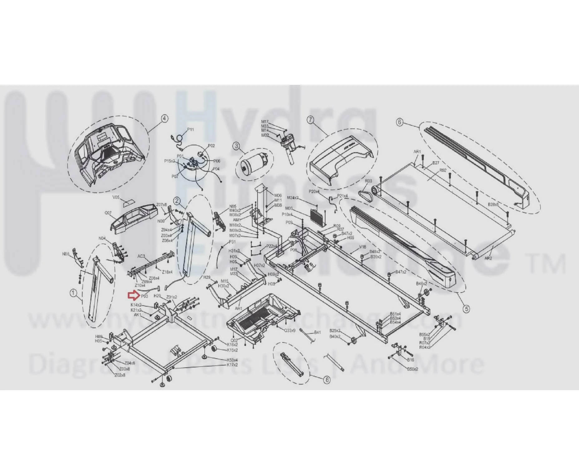 Horizon Fitness Treadmill Black Console Wire Harness 850mm 1000231686 - Image 2
