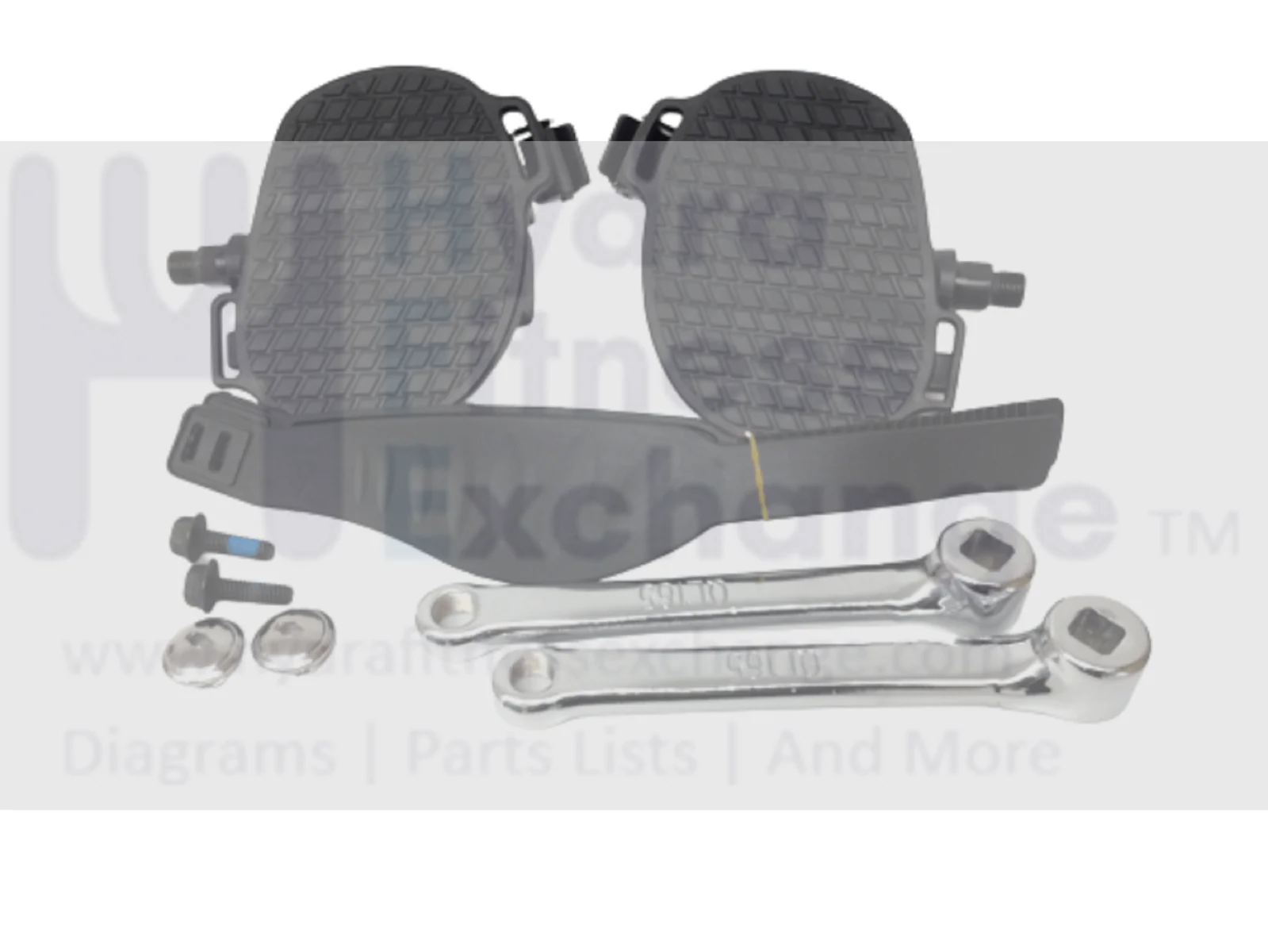 Horizon Fitness Elite U7-UB Stationary Bike Crank & Foot Pedal Pair Assembly 1000353790