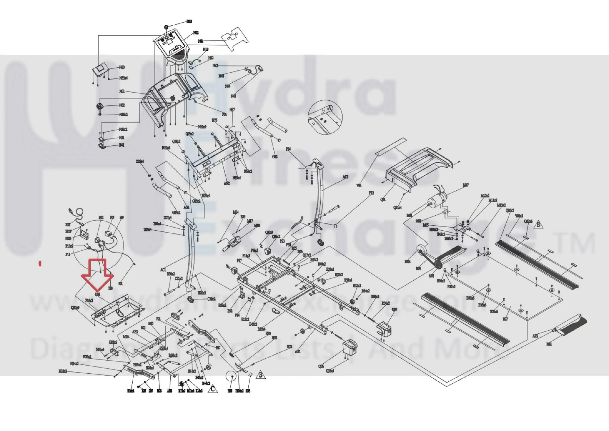 Horizon Fitness 1.0AT LS780T SC2250T T81 T91 CT5.0 CT81 LS760T Treadmill Bottom Motor Cover 000357-CD - Image 3