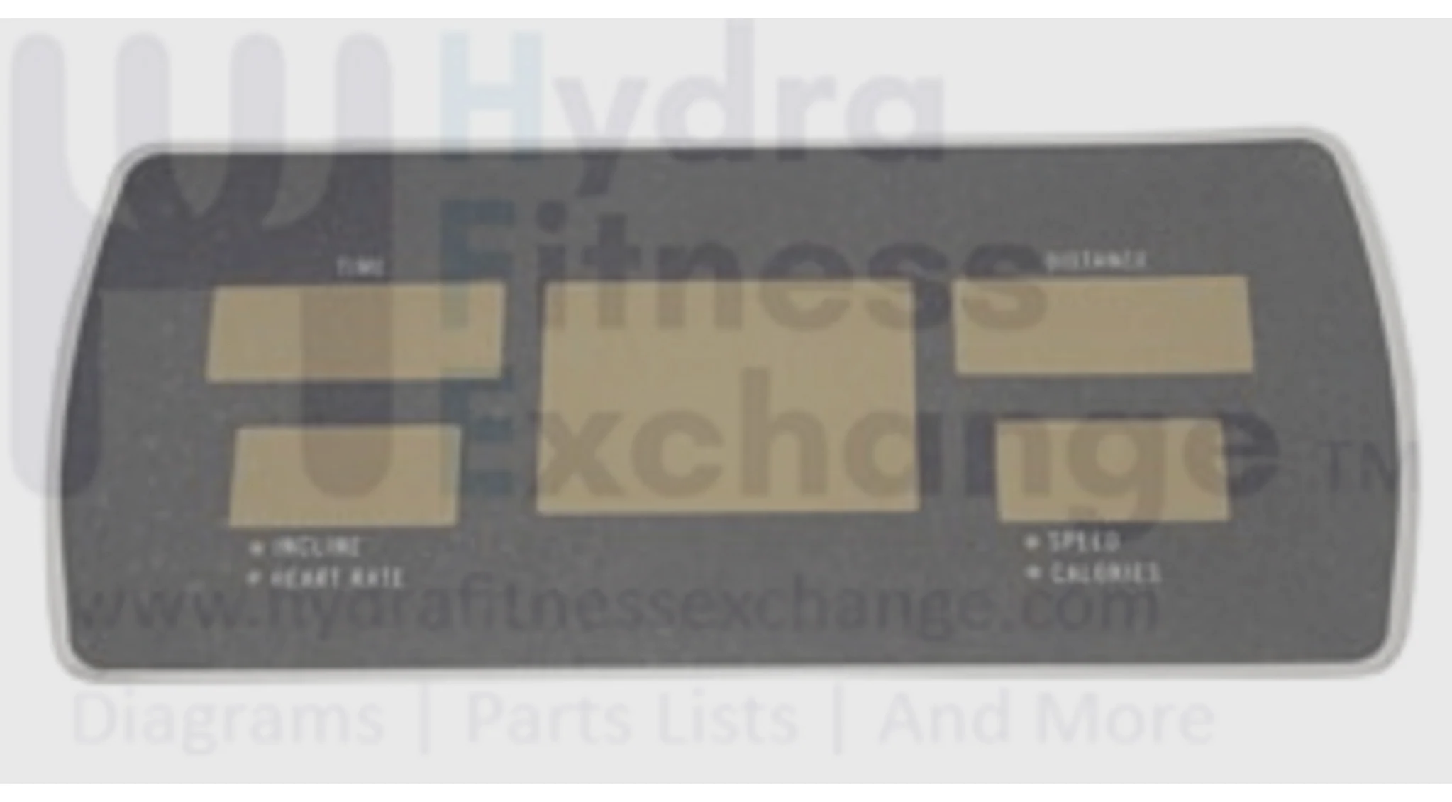 Horizon Fitness 3.3T Treadmill Display Windows Overlay 049206-A
