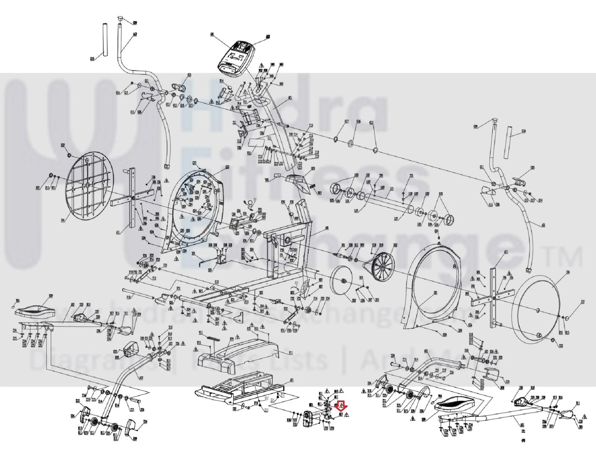 Horizon Fitness 4.0AE 5.0AE E1200 E900 EX-76 EX-77 E1201 Elliptical Incline Motor Bracket 079912 - Image 2